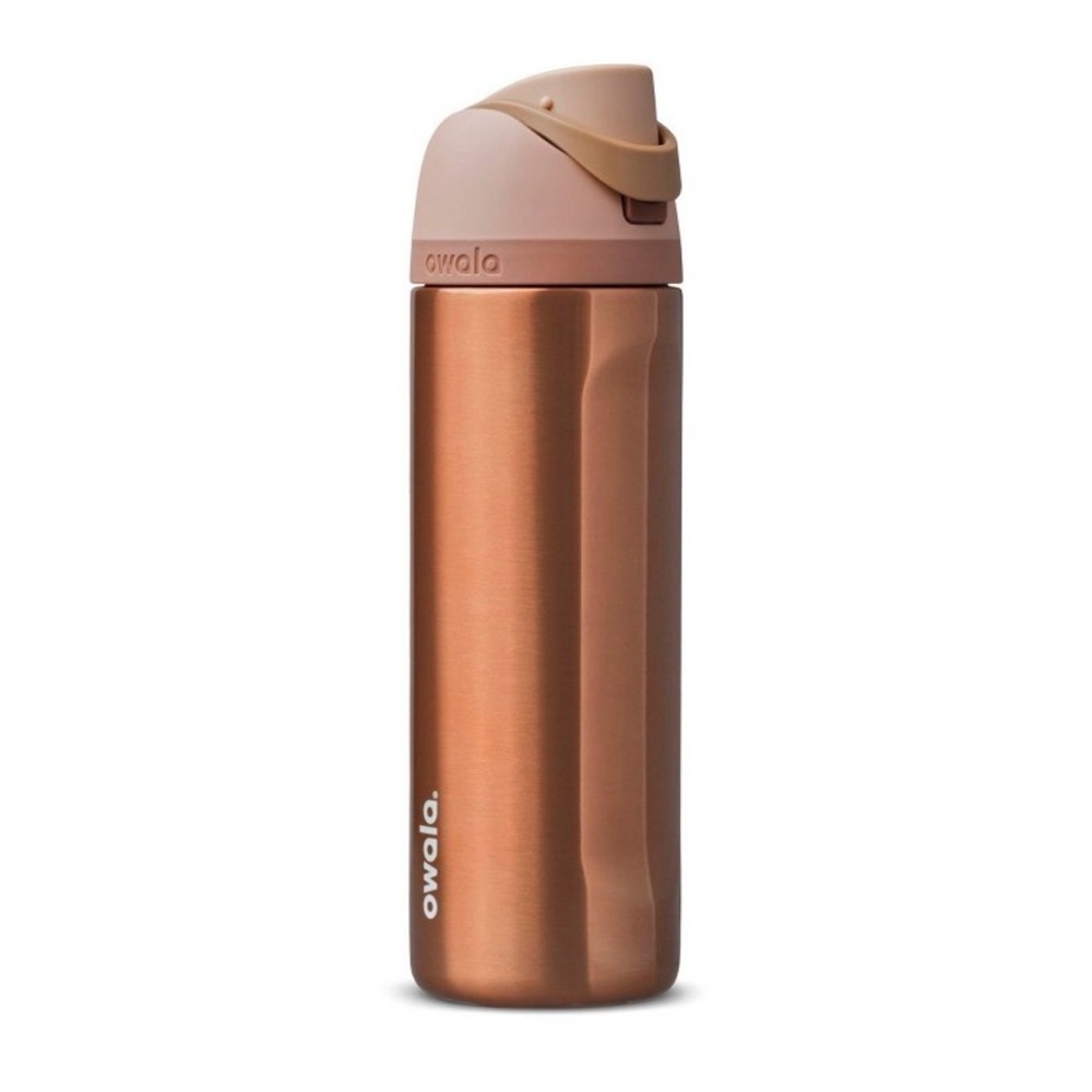 ✨ Owala Water Bottle FreeSip 24oz “In Good Company” Rose Gold NWT